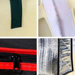 Bolsa Térmica Cuadrada Personalizada con Cierre, Impermeable, Aislada, de Poliéster, con Bolsillo Interior con Cierre para Entrega de Comida para Llevar - Product Image 6