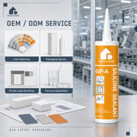 Scellant silicone acétique FEIDU GP-A 300 ml, usage général, anti-fongique, anti-bactérien, pour la construction, les fenêtres en verre, les portes