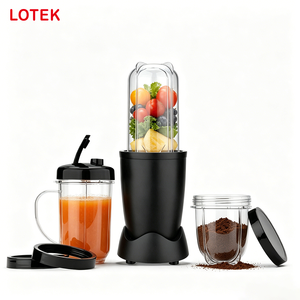 เครื่องปั่นสมูทตี้ไฟฟ้า LOTEK 250W ควบคุมด้วยปุ่มหมุนอเนกประสงค์สำหรับเชคและสมูทตี้ พร้อมแก้วพกพา 3 ใบ - Product Image 1