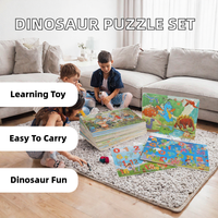 Puzzle en bois en forme de renne psychédélique, éducatif, pour les fêtes de Noël, découpé au laser en tilleul, finition satinée, cadeau