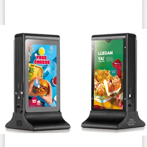 FYD-835G Restaurant Digital <strong>Menu</strong> Display Machine USB <strong>Flash</strong> Drive Hotel <strong>Table</strong> Top Advertising Display Player Powerbank - Product Image 1