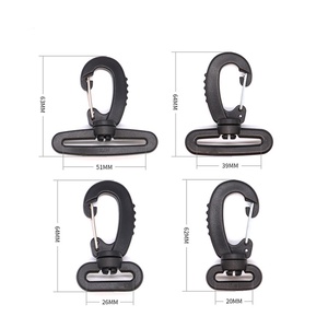 อุปกรณ์เสริมกระเป๋าเป้สะพายหลังแนวยุทธวิธีพร้อมคลิปหนีบพลาสติก1นิ้วตะขอเกี่ยวหัวเข็มขัดหมุนได้สำหรับการเดินป่า - Product Image 2