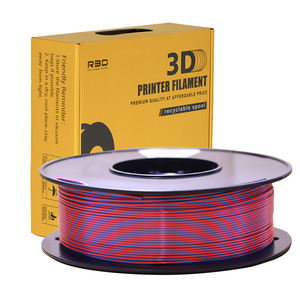 Filament pour impression 3D, consommable d'imprimante en PLA, soyeuse, double couleur, 1KG, haute solidité, 1.75mm de diamètre, 2 couleurs disponibles - Product Image 2