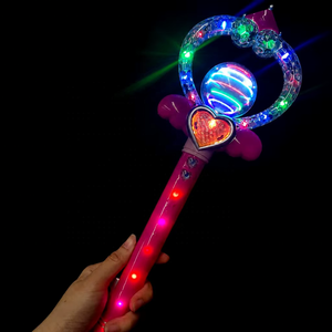 Varita Mágica Musical con Luz para <span class=keywords><strong>Niñas</strong></span>, Juguete Eléctrico <span class=keywords><strong>de</strong></span> Plástico, Varita <span class=keywords><strong>de</strong></span> Hada con Purpurina, Bola Giratoria con Forma <span class=keywords><strong>de</strong></span> Estrella, Regalo Portátil con Temática Romántica para Navidad - Product Image 4
