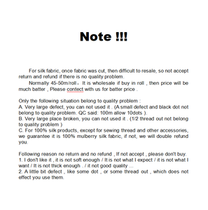 Tissu en soie de mûrier pure naturelle non teinte OEKO 22 mm 140 cm 95 g/m² Charmeuse - Product Image 6