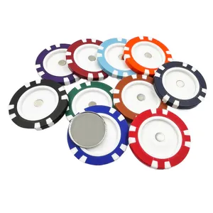 Magcraft Dieschip with Removable Ball Marker Golf Ma Papergnet Poker Chip with Custom Logo Ball Marker Decoration Card Molds ABS