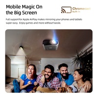 Mini projecteur portable OEM, ANSI 1080P Full HD, projecteur vidéo Android, projecteur de jeu 4K, mini projecteur avec sac et support AKEY9S