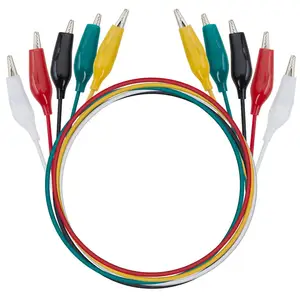 China Manufacturer Customized 20.5 zoll Length 5 Colors Alligator Clips Test Lead Cable Set