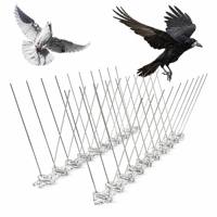 Pointes anti-oiseaux personnalisées en acier inoxydable 304, épines pour effrayer les oiseaux