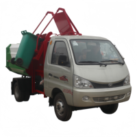 Camion à ordures compacteur automatique à chargement latéral, véhicule de collecte des déchets diesel à chargement automatique