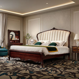 <span class=keywords><strong>Lit</strong></span> Alexander en <span class=keywords><strong>bois</strong></span> de noyau de fleur de pêcher jaune Double reine rétro lumière luxe cuir écologique <span class=keywords><strong>lit</strong></span> en <span class=keywords><strong>bois</strong></span> massif chambre principale - Product Image 5