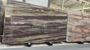 Lastre di Quarzite Verde Bambù Naturale con Venature Esotiche, Elegante Finitura Marrone Lucida, Piastrelle per Gradini e Scale - Product Image 5