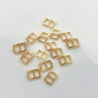 DIY Puppenzubehör Metallknöpfe Mini-Bastelset Babykleidung Schnalle Innendurchmesser 3mm Ultra Kleine Gürtelknöpfe für Babyschuhe