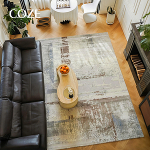 Tapis moderne de style contemporain, fabriqué à la machine, résistant aux taches et facile à nettoyer, idéal pour le salon et la chambre à coucher - Product Image 2