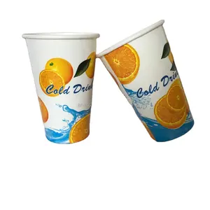 12oz cola paper cup cold beverage paper cup/double PE/KFC small cup