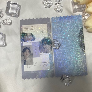 Marchandises Kpop, design personnalisé avec impression recto-verso, papier holographique, billet Kpop pour événement d'idole - Product Image 4