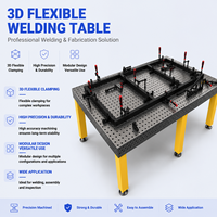 Plateforme de soudage 3D nitrurée, table de soudage modulaire à grille perforée pour atelier de soudage métallique