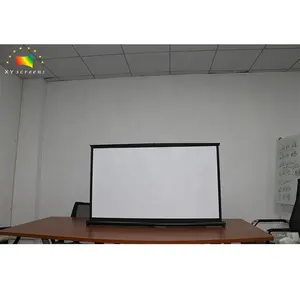 Xy screen projetor portátil de 30-50 polegadas, tela branca fosca e dobrável para projetor de mesa, cinema em viagem e negócios