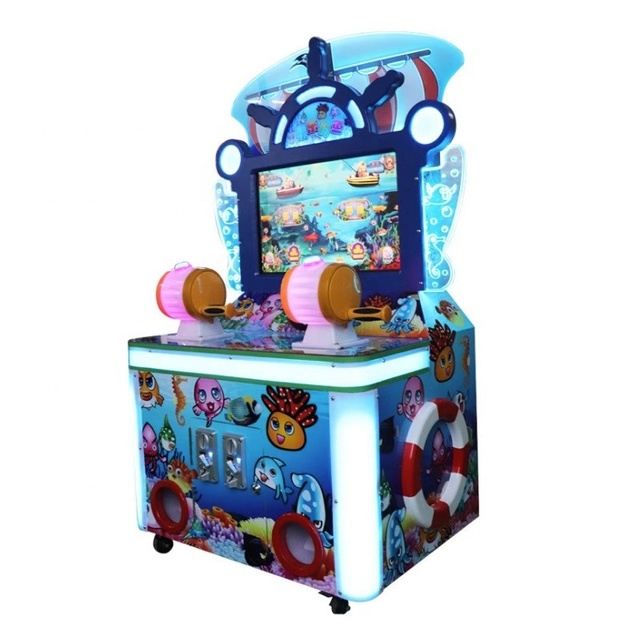 Banana Land Manufacture Children's Two-person Coin-operated Fishing Game Shooting Fishing Game Machine Arcade Fishing Game