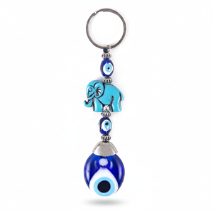 Llavero con Cuentas de Ojo Turco con Figura de Elefante, Hecho en Turquía - Product Image 2