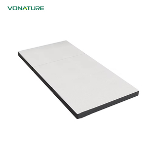 Matelas Pliant Moderne à Trois Volets, Multifonctionnel, en Tissu Tricoté POE Rafraîchissant de 2 Pouces, Certifié OEKO-TEX, Idéal pour Hôtels et Salons – Vente Directe Usine - Product Image 1