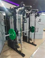 Smith Machine Multi Fonctionnen Gym Fitness Power Rack Smith Machine Attachment Cross Smith