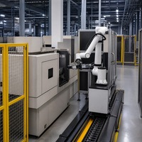 FAW FR5/FR10/FR16 Robot Cobot 6-Axis Linear Track CNC untuk Pengoperasian Mesin, Pick&Place, Lengan Robot dengan Panjang Track yang Dapat Disesuaikan, Gripper, Beban Angkut 5-16kg