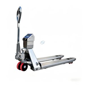 Anti-Rust PU Wheel 304 Stainless Steel Pallet Trolley, Manual Operation, Custom <b>Digital</b> <b>Scale</b> For Food Industry - Product Image 3