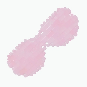 Masque de massage pour les yeux en pierre de quartz rose naturelle à 100% - Product Image 3