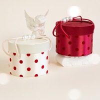 Kristall-Polka-Dot-Kreis Hochzeitsbonbonieren mit Glitzer-Finish und Fotorahmen-Option – Geschenkboxen für den ersten Geburtstag des Babys