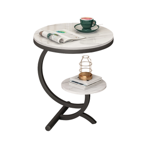 Bán Buôn Đồ Nội Thất Phòng Khách Phong Cách Hiện Đại Kim Loại Cơ Sở Khung Sắt Tròn Đá Cẩm Thạch Top Bảng - Product Image 3