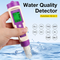 Analyseur de qualité de l'eau numérique JQ015 pour chlore résiduel, pH/TDS/EC/S.G/H2/Temp/Sel/M CL2 ORP pour piscine et spa