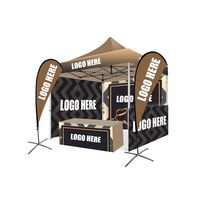 Individuell Bedruckter 10x10 Aluminium-Rahmen Faltbarer Pavillon Wasserdicht Feuerfest Anpassbare Farbe Pop-Up-Zelt für Außenbereich und Messen
