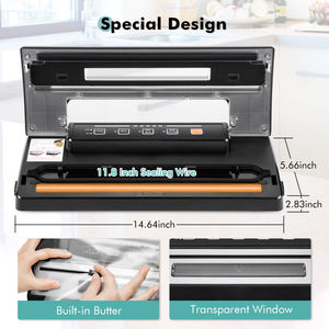 5 vakum mühür çanta ve 1 vakum rulo ile kuru ve nemli gıda koruma ile VS2202 vakumlama makinesi makine - Product Image 3