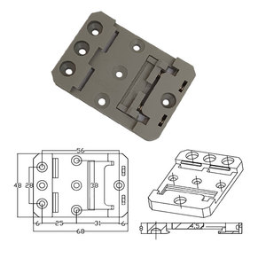 Pince de fixation universelle en nylon de type U pour <span class=keywords><strong>montage</strong></span> sur rail DIN 35 mm pour <span class=keywords><strong>montage</strong></span> de relais - Product Image 4