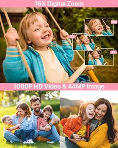 <span class=keywords><strong>SONIDA</strong></span> DC403 Cámara Compacta de 44MP HD 1080P con Zoom Digital 16X, Sensor CMOS, Mini Cámara Portátil Simple para Niños, Estudiantes y Principiantes - Product Image 4