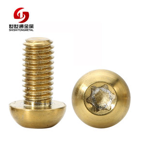 Fournisseur d'usine écologique plaqué <span class=keywords><strong>or</strong></span> décoration <span class=keywords><strong>clou</strong></span> Torx tête semi-ronde titane vis - Product Image 1