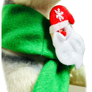 Christmas Pet Scarf Fleece Warm <b>Neck</b> <b>Warmer</b> For Dog Cat Holiday Decoration Red Green Santa Snowman Pattern - Product Image 4