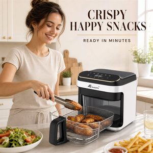 <span class=keywords><strong>Friteuse</strong></span> à air AnboLife avec fenêtre visible à 360 degrés, pot de qualité alimentaire CETL pour la cuisine - Product Image 6