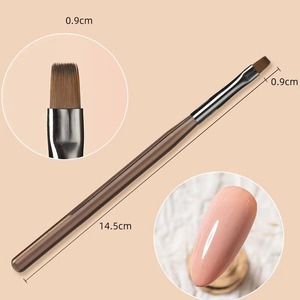 Simple Nail Enhancement <b>Brush</b> Acrylic Handle Painting Drawing Flower Pen Edge Hook Uv Gel Nail <b>Brush</b> Nail Art Tools - Product Image 6