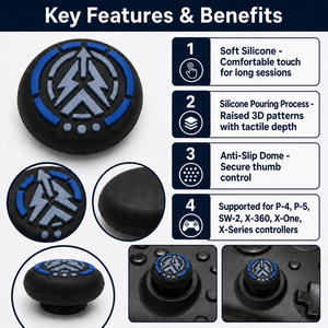 Copri-Joystick Analogico per Playstation PS4 PS5 Xbox One Series X/S e Nintendo Switch 2 <span class=keywords><strong>Joy</strong></span>-<span class=keywords><strong>con</strong></span> - Product Image 6