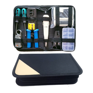 <span class=keywords><strong>Kit</strong></span> de herramientas de mantenimiento de red doméstica RJ45 que incluye cortador de cables, probador, Conector de cristal, crimpadora, herramienta de amarre de combinación de Telecomunicaciones - Product Image 1