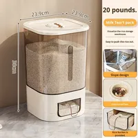 Distributeur de riz 5/10/11,5 kg, répulsif anti-insectes pour cuisine, grande capacité, conteneur de stockage de riz, distributeur automatique de céréales