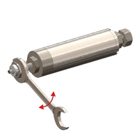 Capteur de position linéaire magnétostrictif compact à montage fileté pour vérin hydraulique mobile, sortie analogique CANopen SSI