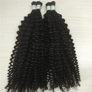 扭结卷曲K尖卷曲生发延伸人发缅甸扭结卷曲I/ U/ I尖角蛋白人发延伸 - Product Image 1