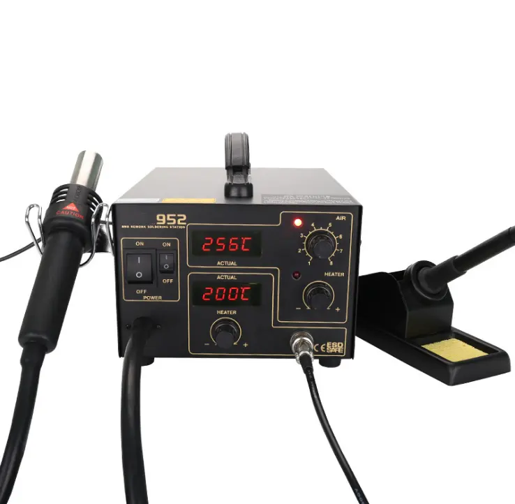 952 hot air gun desoldering adjustable digital display lead-free mobile phone repair electric soldering iron station