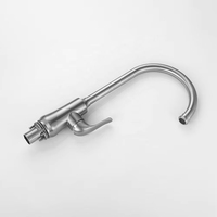Robinet de cuisine monocommande flexible FEIDU en acier inoxydable 304 brossé, à montage sur plan, rotation à 360 degrés, avec cartouche céramique facile à installer