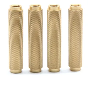 CNC Turning Processing CNC Brass Turning Part Knurling Pipe