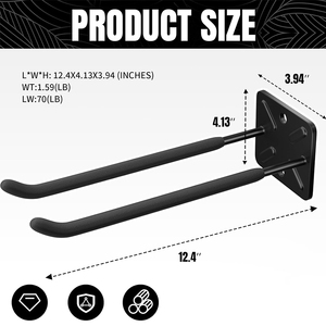 Ganchos de Garaje Resistentes, Organizador de Herramientas para Pared de Garaje, Sistema de Organización de Garaje, Soporte de Pared para Almacenamiento de Jardín - Product Image 5