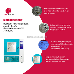 ZME <span class=keywords><strong>JIS</strong></span> <span class=keywords><strong>D0203</strong></span> ayakkabı su spreyi Test ekipmanı V voltaj 1 yıl garanti ile Test odası için 220 yağmur için - Product Image 3